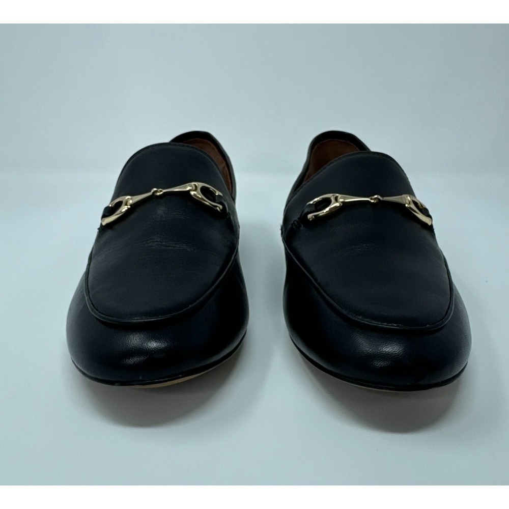 Coach FG3110 Black Leather Horsebit Loafers Womens 7B Slip On Classic Preppy - Picture 5 of 9